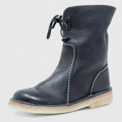 Women's cushioned comfort boots in black