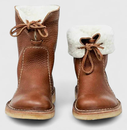 Women's cushioned comfort boots in blue