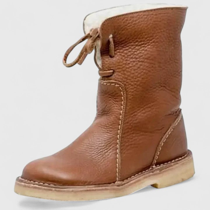 Women's cushioned comfort boots in blue