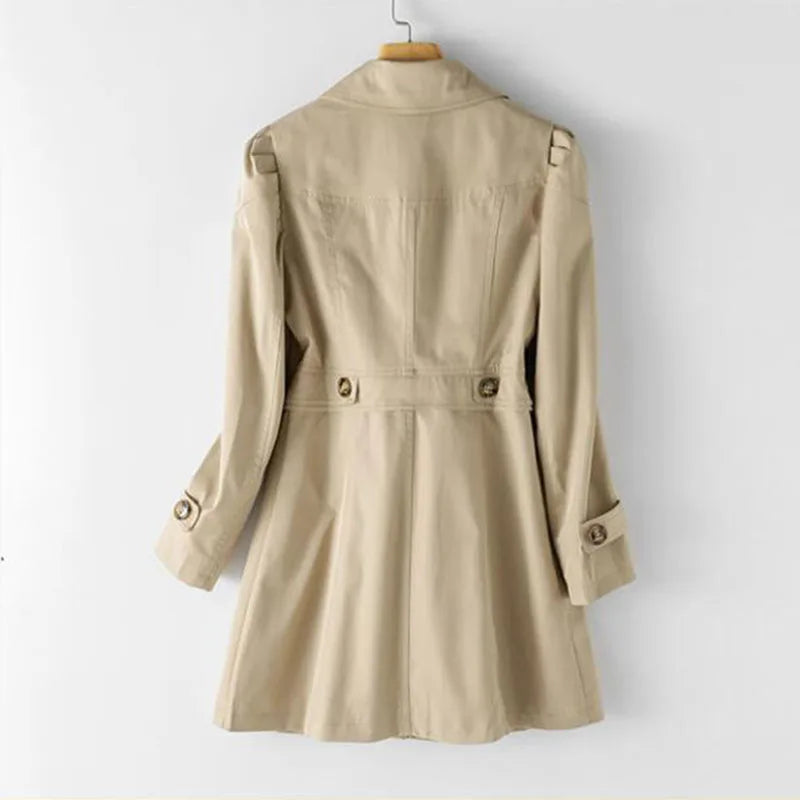 Notch-Lapel Trench Coat