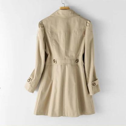 Notch-Lapel Trench Coat
