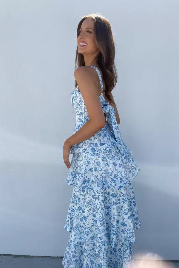 Diana | Maxi Dress Floral Ruffle Wedding Guest 2