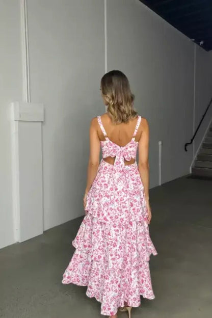 Diana | Maxi Dress Floral Ruffle Wedding Guest 4