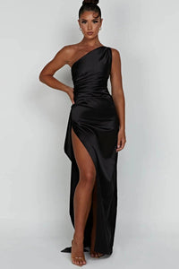 Diana | Maxi Dress One Shoulder Thigh High Split
