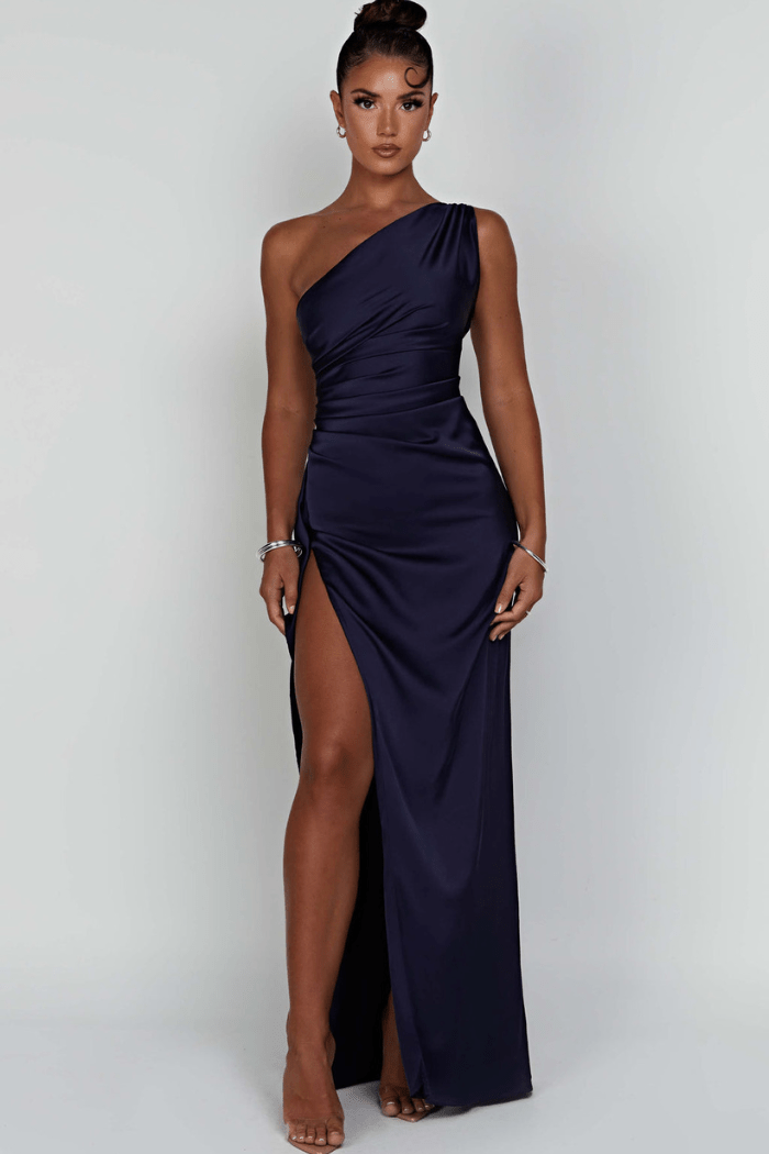 Diana | Maxi Dress One Shoulder Thigh High Split 8