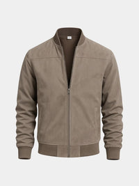 Romy | Sculpted Longline Tailored Bomber Jacket with Button Front