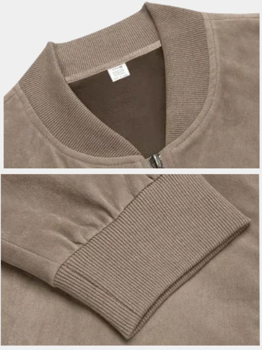 Sculpted Longline Tailored Bomber Jacket with Button Front – view 3