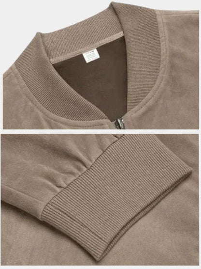 Sculpted Longline Tailored Bomber Jacket with Button Front – view 3