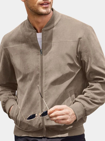 Sculpted Longline Tailored Bomber Jacket with Button Front – view 4