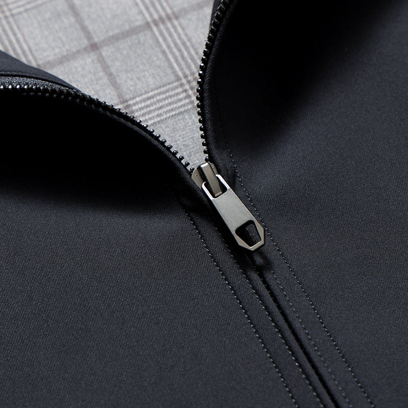 Notch-Lapel Draped Longline Coat with Set-In Pockets – view 4