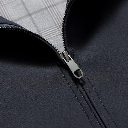 Notch-Lapel Draped Longline Coat with Set-In Pockets – view 4