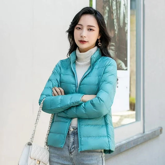 Women's Lightweight Quilted Jacket with Stand Collar, photo 1