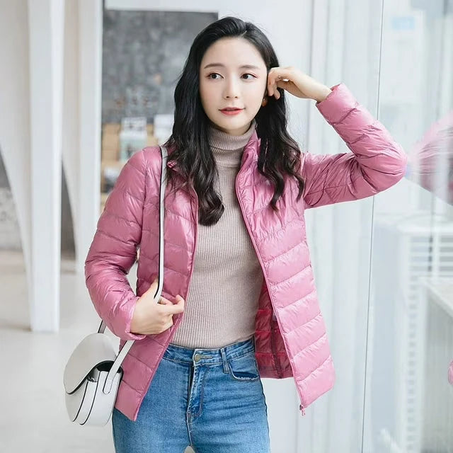 Women's Lightweight Quilted Jacket with Stand Collar, photo 2