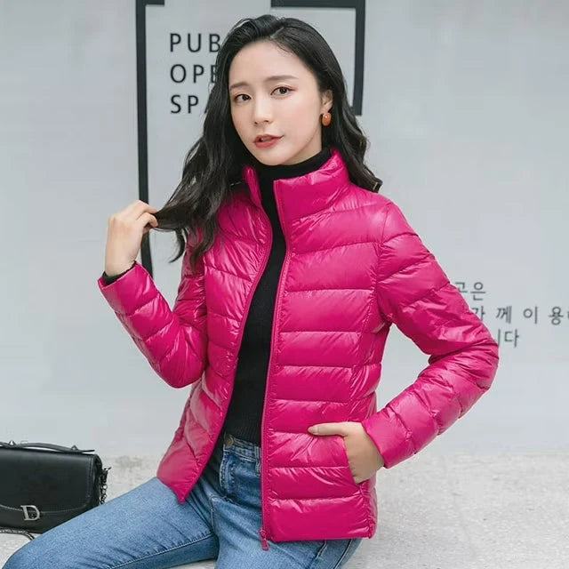 Women's Lightweight Quilted Jacket with Stand Collar, photo 3