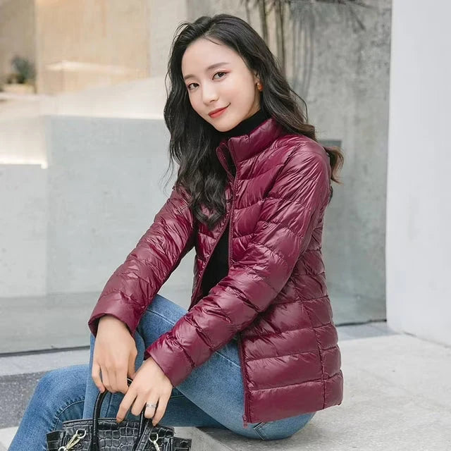 Women's Lightweight Quilted Jacket with Stand Collar, photo 4