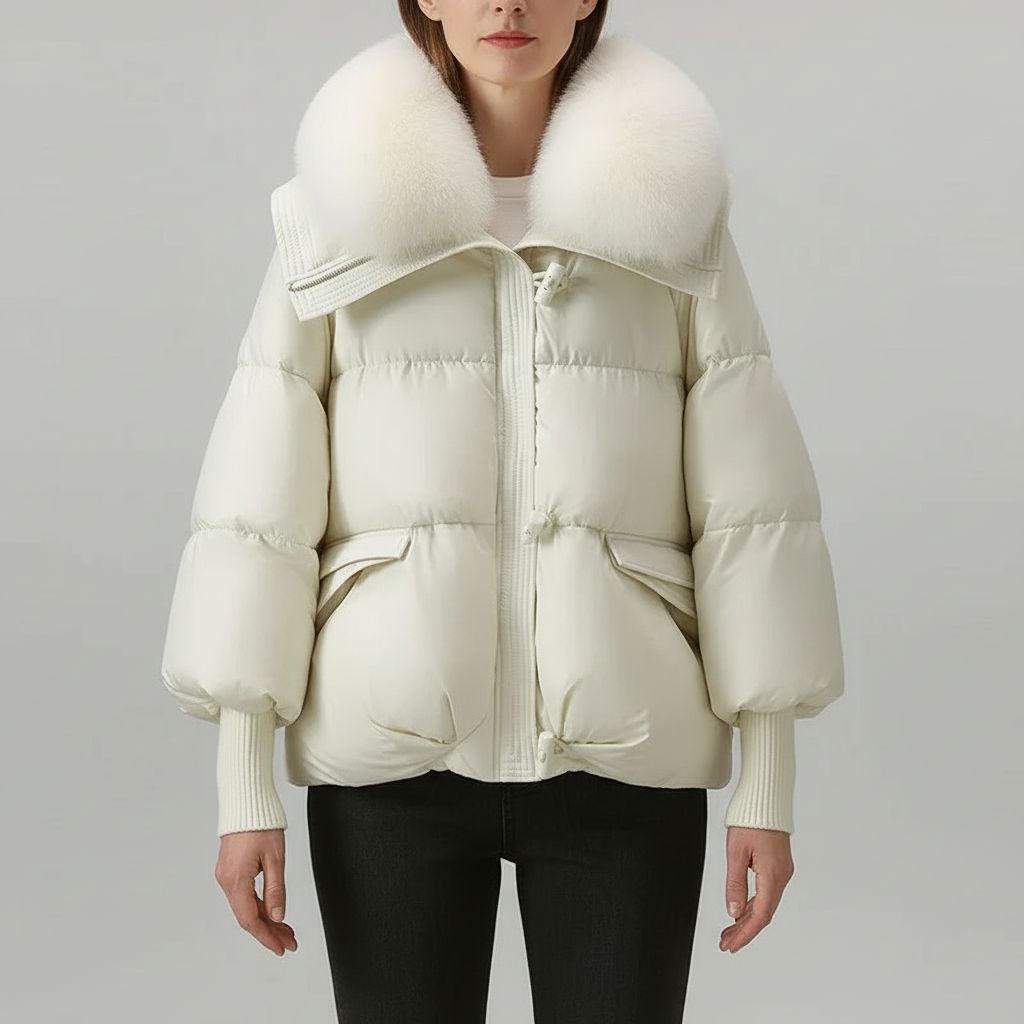 Women's winter jacket in white