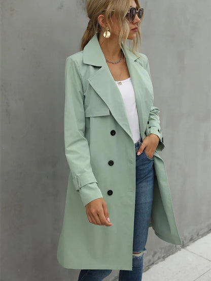 Belted Double-Breasted Trench Coat – view 3