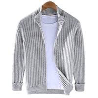 Jamie | Unisex Zip Up Cotton Cardigan for Casual Fall and Winter