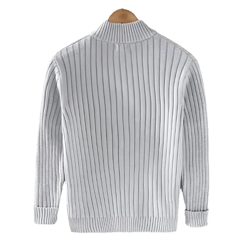Cotton zip up cardigan