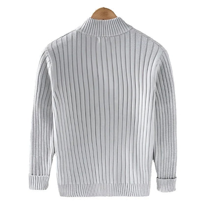 Cotton zip up cardigan