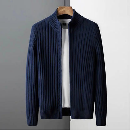 Cotton zip up cardigan