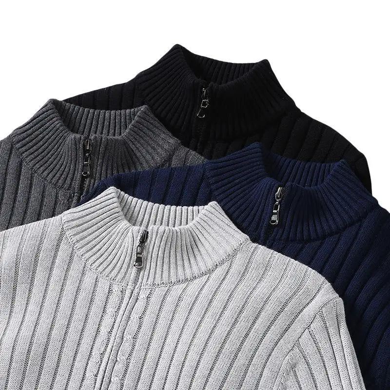 Cotton zip up cardigan