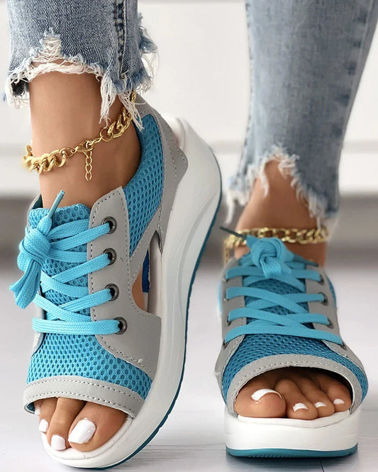 Effortless Lace-Up Sandals For Women 0