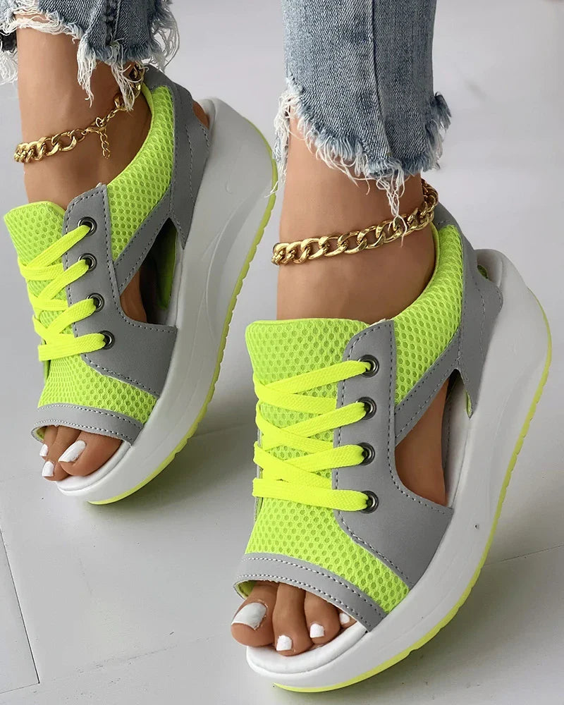 Effortless Lace-Up Sandals For Women 1
