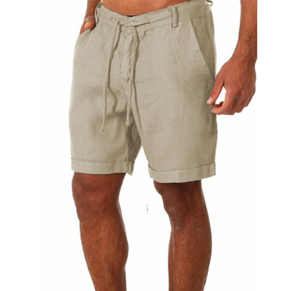 Effortless Men's Linen Shorts With Relaxed Fit 0