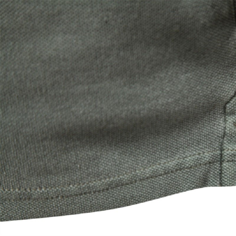Effortless Mens Polo Shirt V-Neck Slim Fit 5