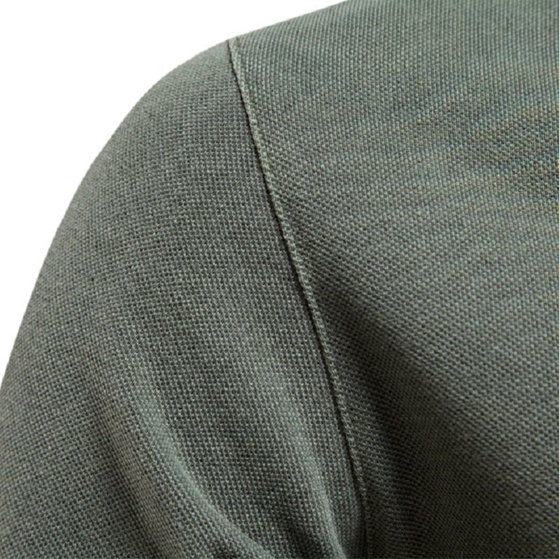 Effortless Mens Polo Shirt V-Neck Slim Fit 6