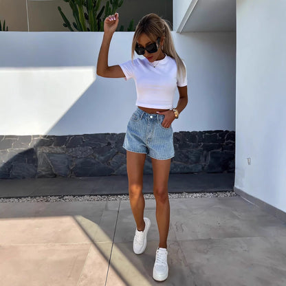 Effortless Women's Denim Shorts With Classic Cut 2