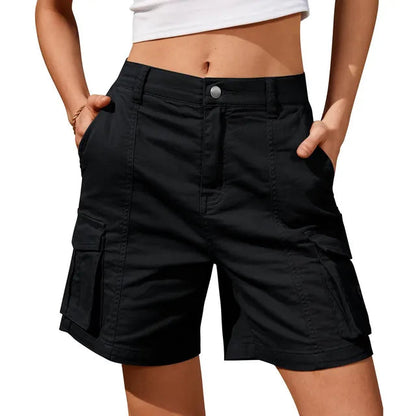 Effortless Women's Shorts With Elastic Waist 0