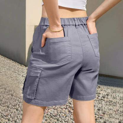 Effortless Women's Shorts With Elastic Waist 3