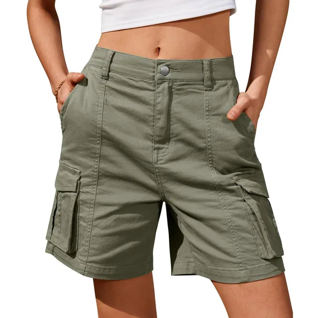 Effortless Women's Shorts With Elastic Waist 7