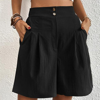 Effortless Women's Shorts With Stylish Pockets 1