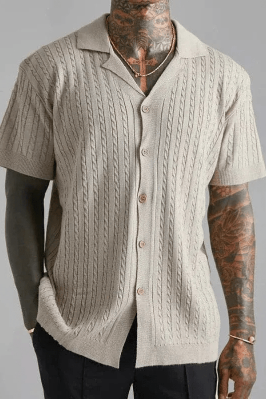 Effortless Women's Top With Jacquard Texture 0