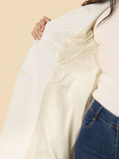 Fit-and-Flare Double-Breasted Trench Coat – view 3