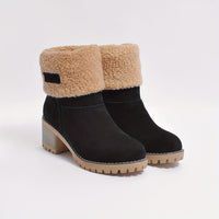 Eleanor | Cozy Cuffed Ankle Boots with Block Heel