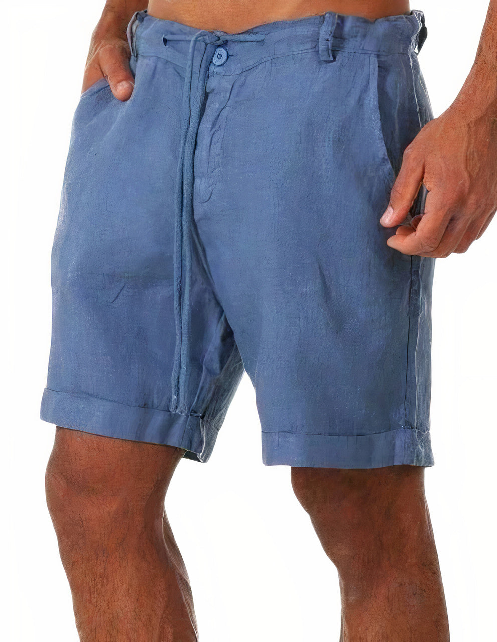 Elegant Men's Linen Summer Shorts Relaxed Fit 1