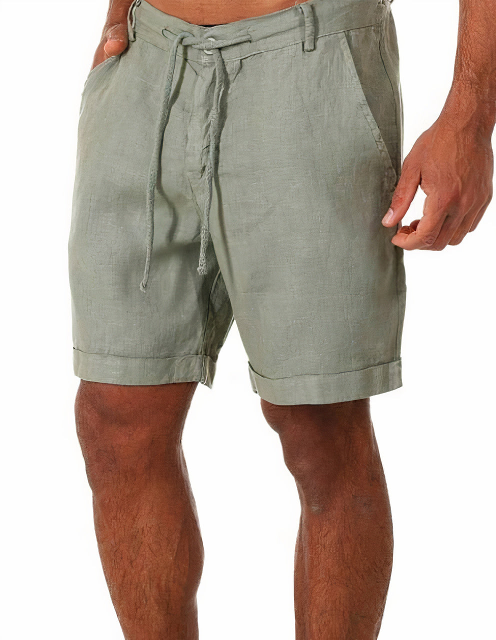Elegant Men's Linen Summer Shorts Relaxed Fit 2