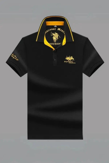 Elegant Men's Polo Shirt with Tailored Fit 0
