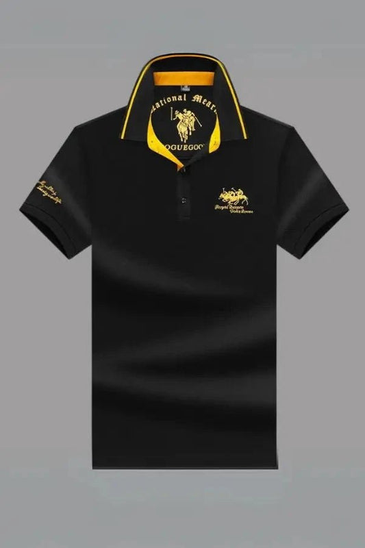 Elegant Men's Polo Shirt with Tailored Fit 0