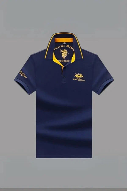 Elegant Men's Polo Shirt with Tailored Fit 1