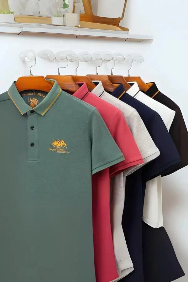 Elegant Men's Polo Shirt with Tailored Fit 2