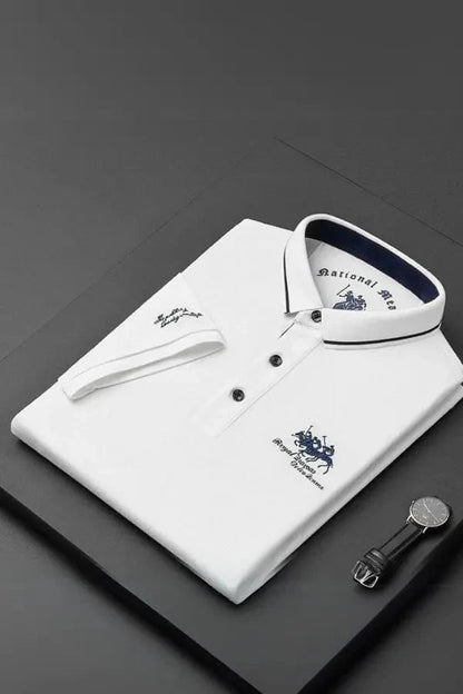 Elegant Men's Polo Shirt with Tailored Fit 7