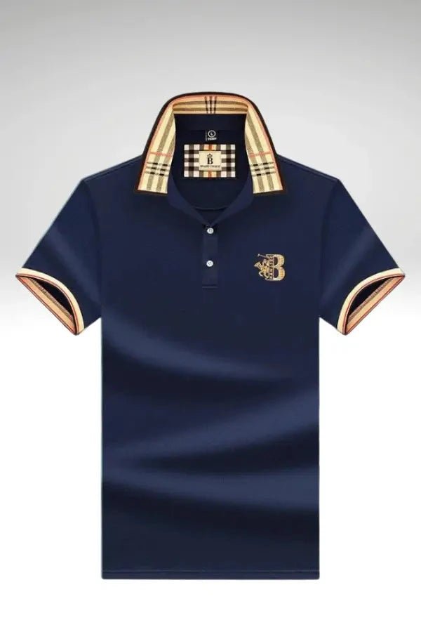 Elegant Mens Polo Shirt With Classic Fit 0