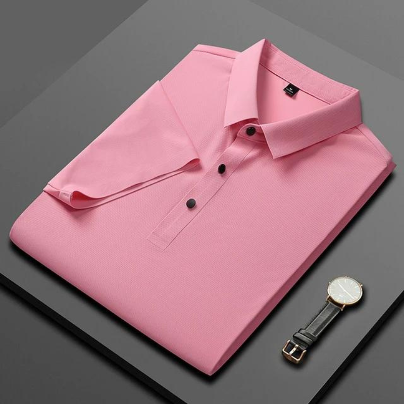 Elegant Mens Polo Shirt With Classic Fit 0