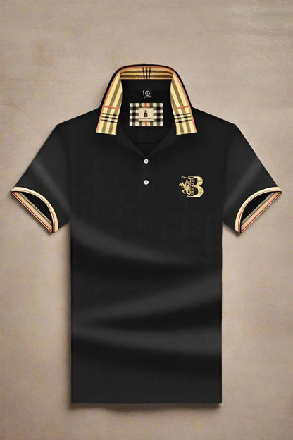 Elegant Mens Polo Shirt With Classic Fit 1