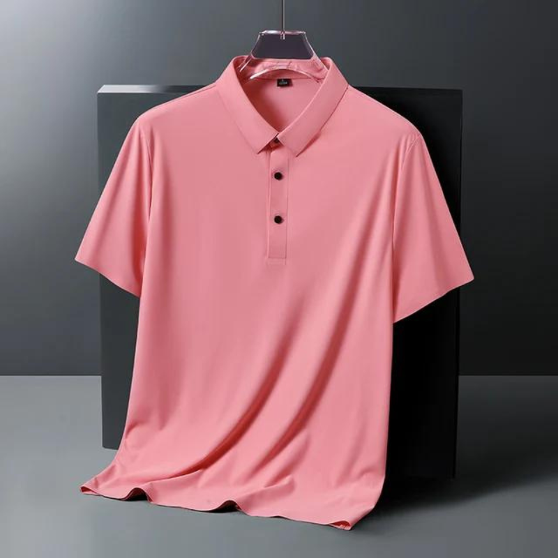 Elegant Mens Polo Shirt With Classic Fit 1